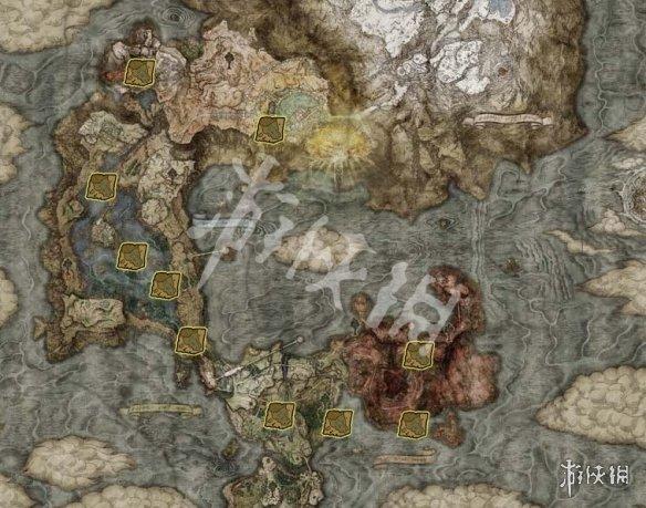 艾尔登法环地图上的金色线条，艾尔登地图碎片全部位置_https://www.ybmzs.com_游戏攻略_第1张