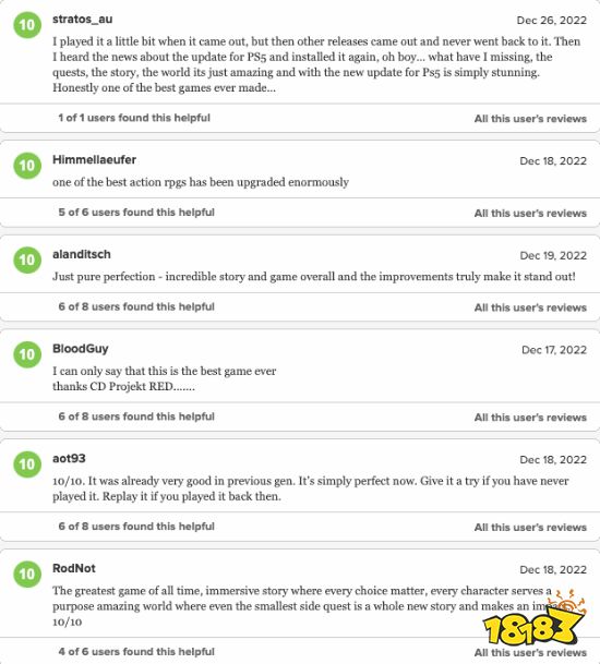 《巫师3》M站用户评分升至7.7：大量玩家给出满分(巫师3豆瓣评分)_https://www.ybmzs.com_游戏问答_第3张